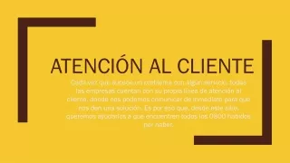 Teléfono de Atención al Cliente 0800 Gratuitos