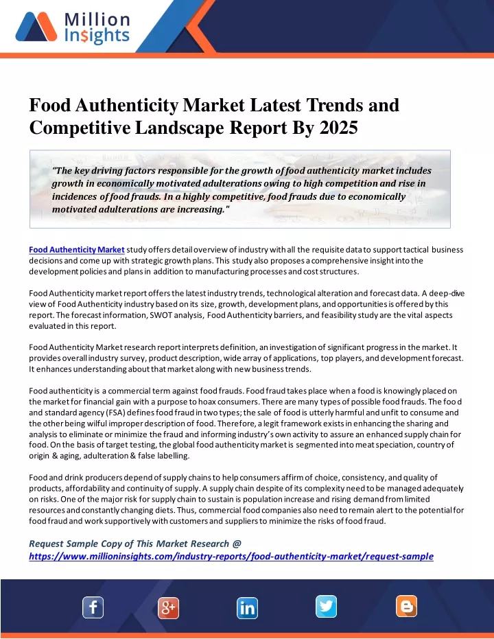 food authenticity market latest trends
