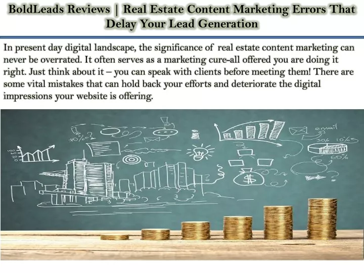 boldleads reviews real estate content marketing