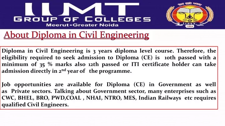 about diploma in civil engineering