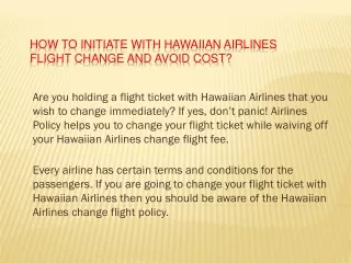 Get The Best Deal On Hawaiian Flights Call  1-855-284-6735