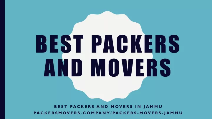 best packers and movers