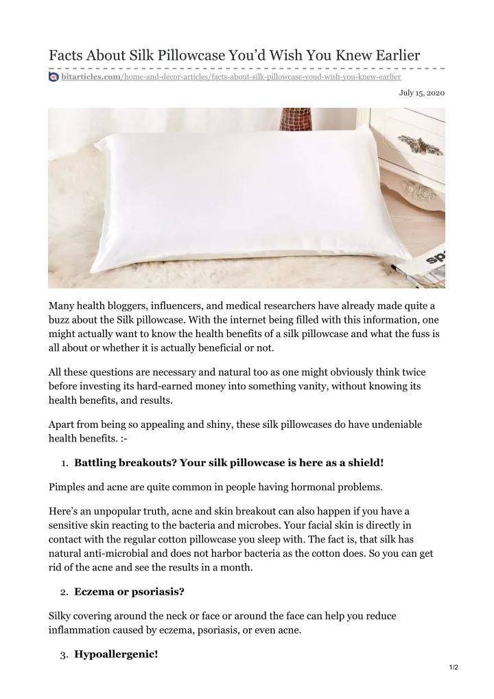 facts about silk pillowcase you d wish you knew