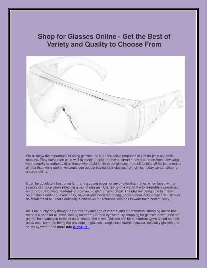 shop for glasses online get the best of variety