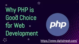 Why PHP is Good Choice for Web Development