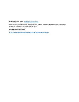 staffing agencies dubai staffing solutions dubai