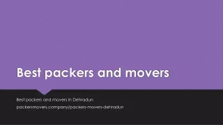 best packers and movers
