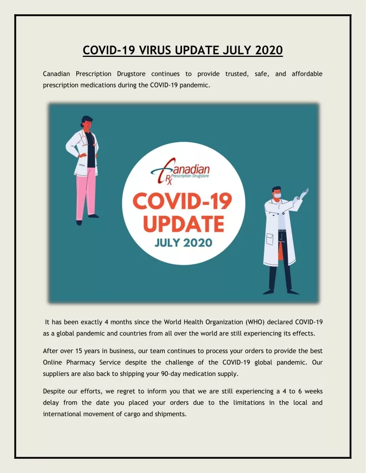 covid 19 virus update july 2020