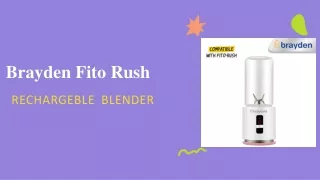 Deals for Rechargeable Blender (White) Online | Brayden Fito Rush
