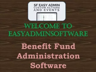 Benefit Fund Administration Software