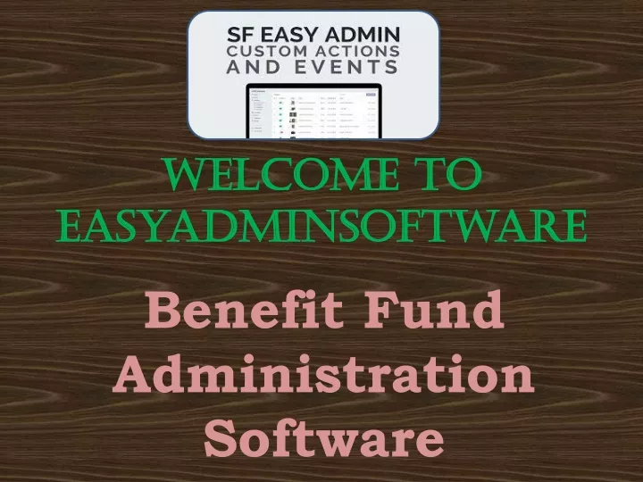 welcome to easyadminsoftware