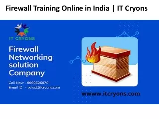 Best Firewall Company India – IT CRYONS