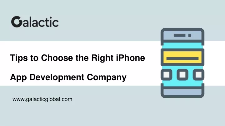 tips to choose the right iphone app development company