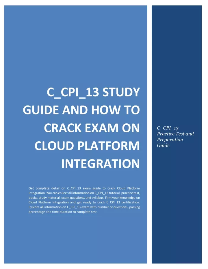 c cpi 13 study guide and how to crack exam