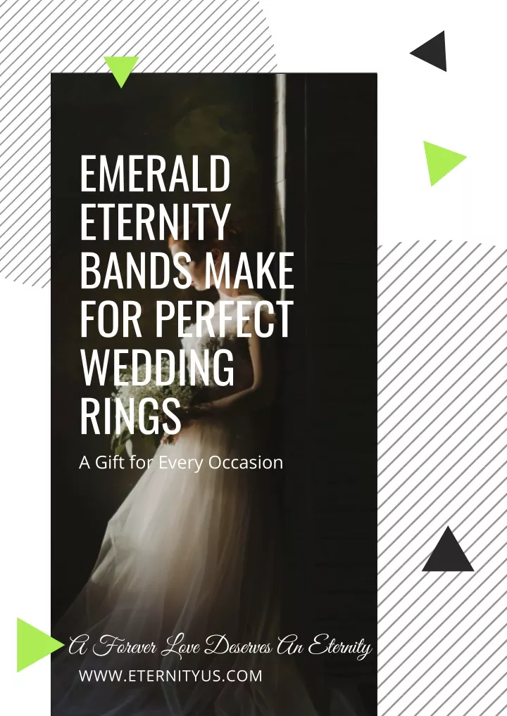 emerald eternity bands make for perfect wedding