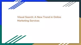 Visual Search: A New Trend in Online Marketing Services