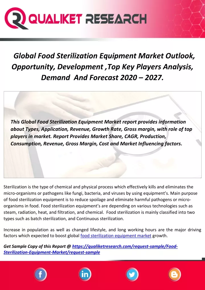 global food sterilization equipment market