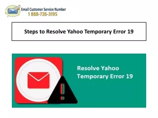steps to resolve yahoo temporary error 19