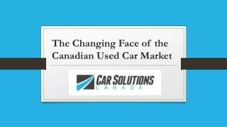 Canadian Used Car Market