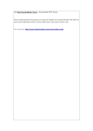 get best social media clone social media