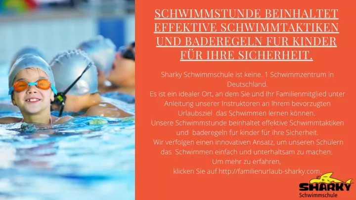 schwimmstunde beinhaltet effektive