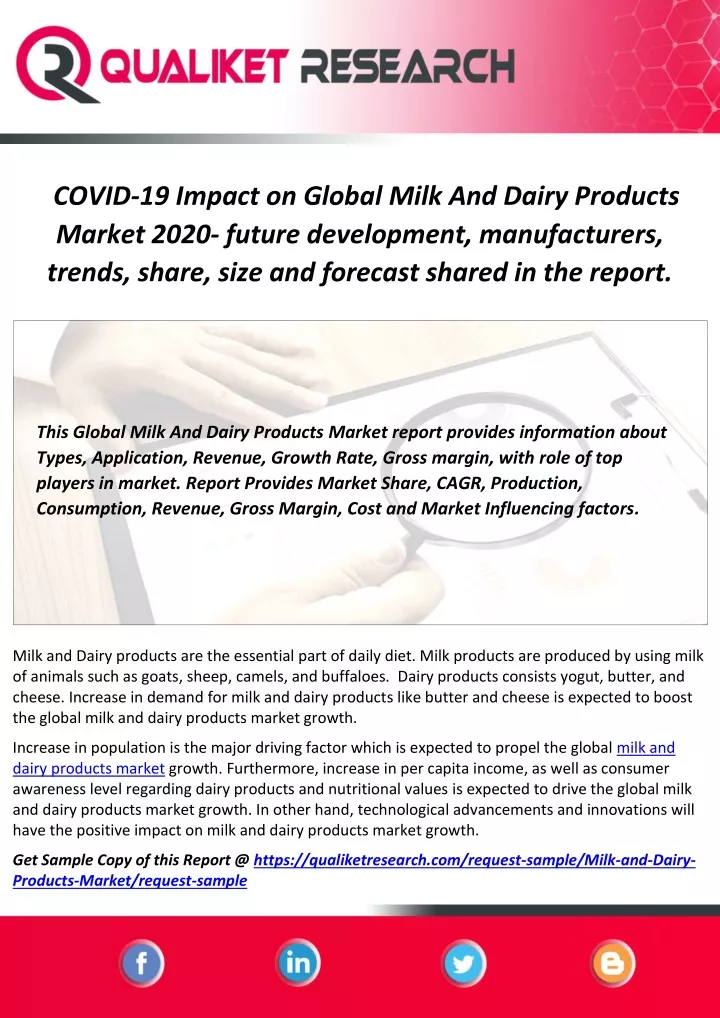 covid 19 impact on global milk and dairy products