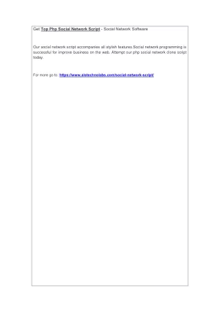get top php social network script social network