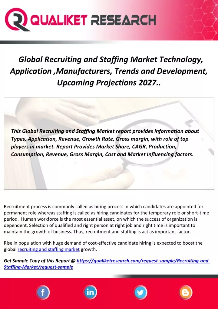 global recruiting and staffing market technology
