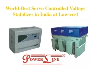 World-Best Servo Controlled Voltage Stabilizer in India