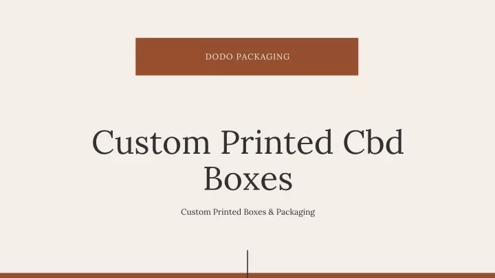 custom printed cbd boxes