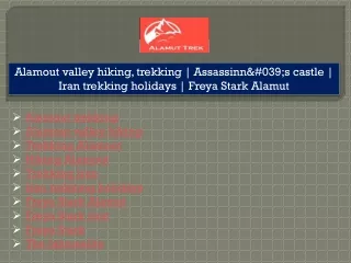 alamout valley hiking trekking assassinn