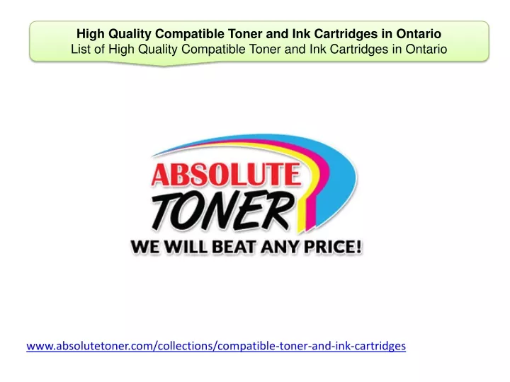high quality compatible toner and ink cartridges