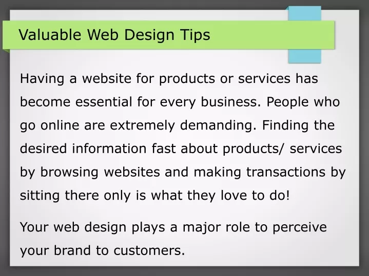 valuable web design tips