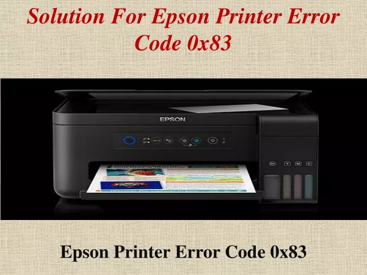 solution for epson printer error code 0x83