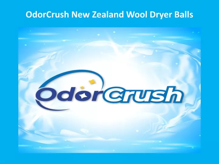 odorcrush new zealand wool dryer balls