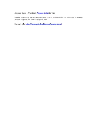 amazon clone affordable amazon script service