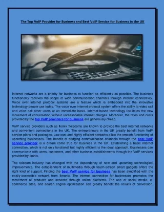 the top voip provider for business and best voip