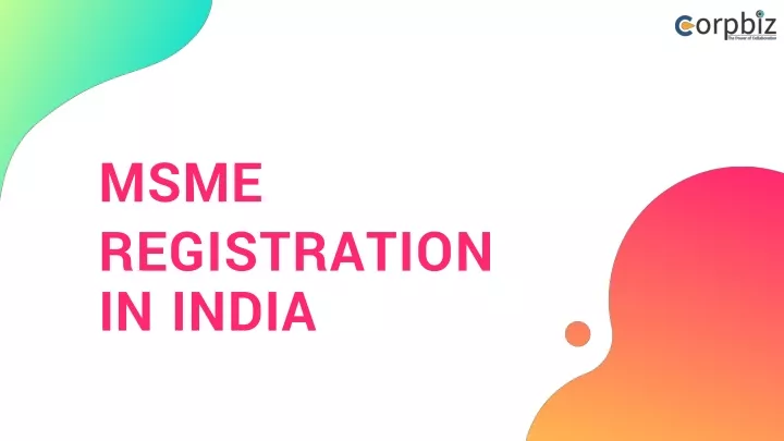 msme registratio n in india