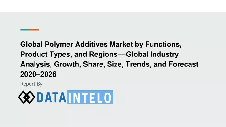 global polymer additives market by functions