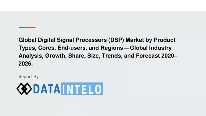 global digital signal processors dsp market