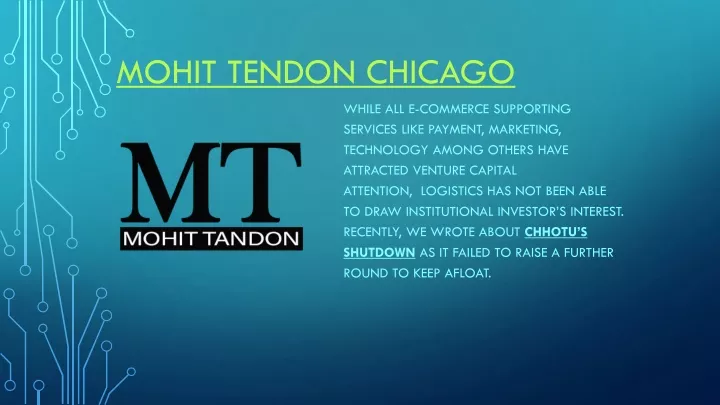 mohit tendon chicago