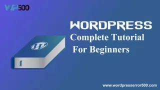 WordPress Basic Tutorial For Beginners