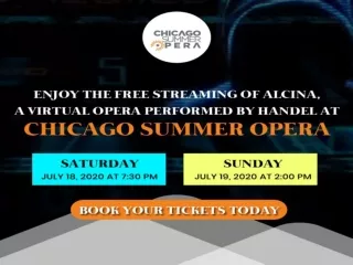 Enjoy the Performance Work by Handel at Chicago Summer Opera