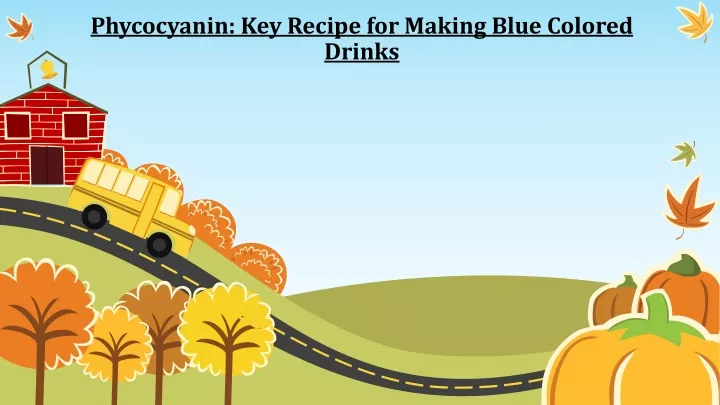 phycocyanin key recipe for making blue colored drinks