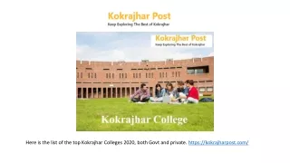 Kokrajhar Colleges