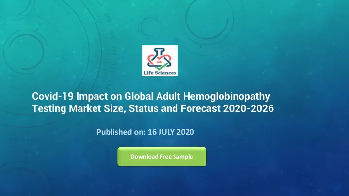 covid 19 impact on global adult hemoglobinopathy
