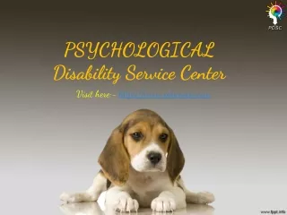 p sychological disability service center