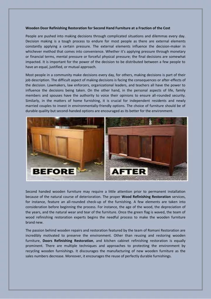 wooden door refinishing restoration for second
