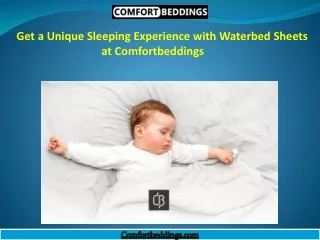 get a unique sleeping experience with waterbed