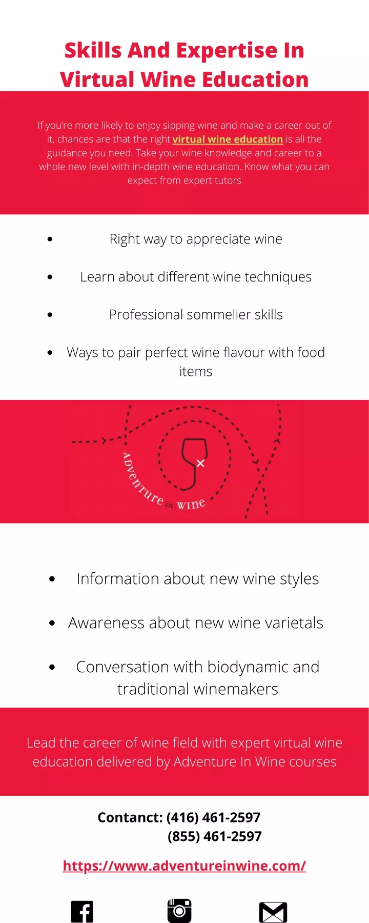 skills and expertise in virtual wine education